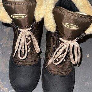 Northside Black and Brown Fur-Lined Boots